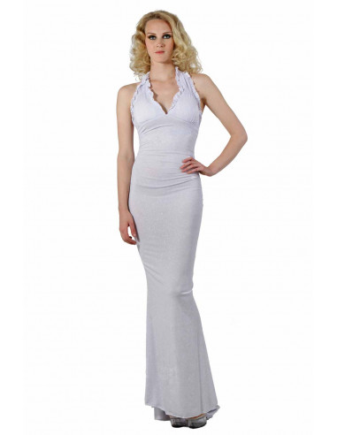 080414-WH Sequined backless sheath...