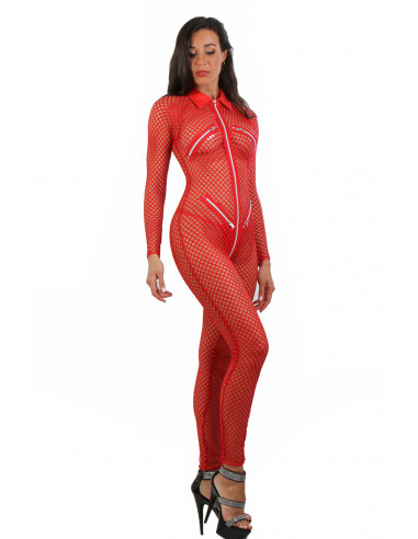 fishnet cat suit