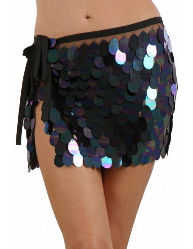 4276-BK Tulle Skirt with sequins,...