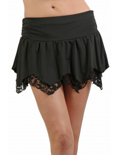 21057-BK Asymmetrical Skirt...