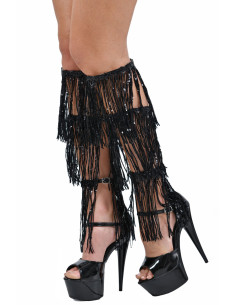 S9219-BK Fringed Platforms