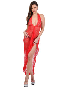 211401-RD Robe longue en...