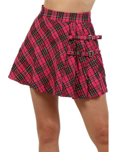 21204-FS Plaid Skirt with...