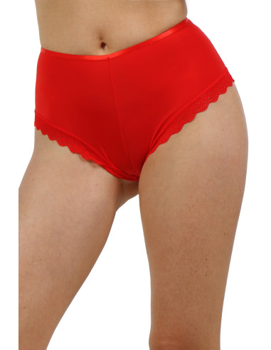 ST829-RD Lace Panties with crisscross...