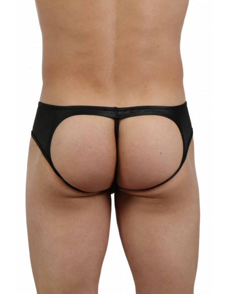 1 Jockstrap en wetlook. Composition : Polyester 95%, Coton 5%