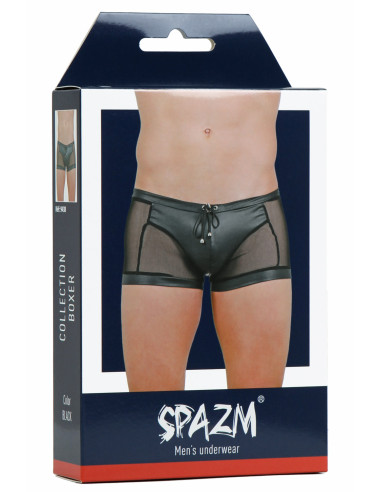 9438 Boxer in Wetlook & Tulle (Packaged)