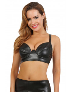 1 Brassière en similicuir